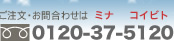 ����ʸ�������碌��0120-37-5120