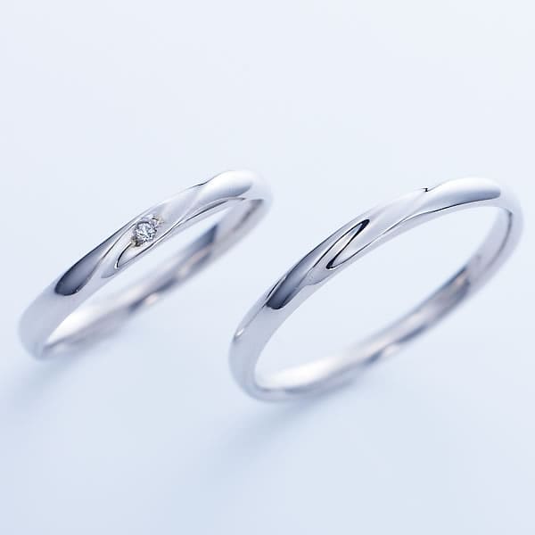 結婚指輪 Ange K10ホワイトゴールド ストレートライン 11-22-4243-k10wg | ペアアクセサリー専門店Fiss(フィス)公式通販