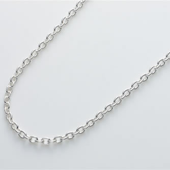 シルバー素材 | あずきチェーン | 60cm | 1本 #