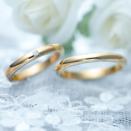 プラチナ(Pt900)と18金(K18)ピンクゴールドの結婚指輪 MSRHP100-MSRHK100PD