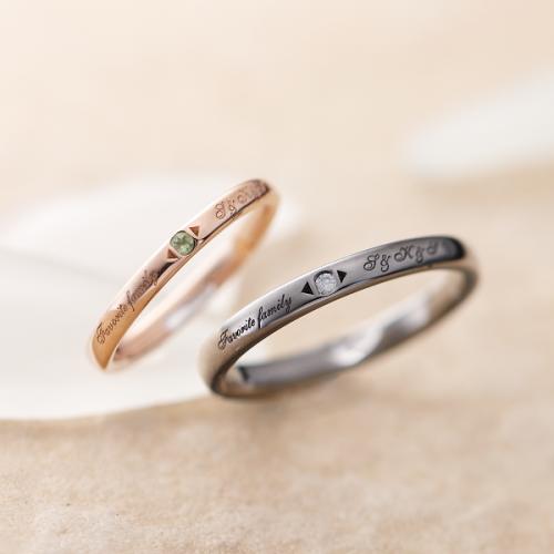 【結婚指輪】セミオーダーメイド 012R-KS-BKPK*
