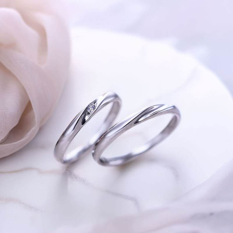 Ange(アンジェ) シルバー ストレートラインペアリング 11-22-4243-SV