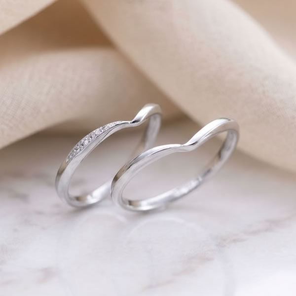 Ange(アンジェ) シルバー ストレートラインペアリング 11-22-4234-SV