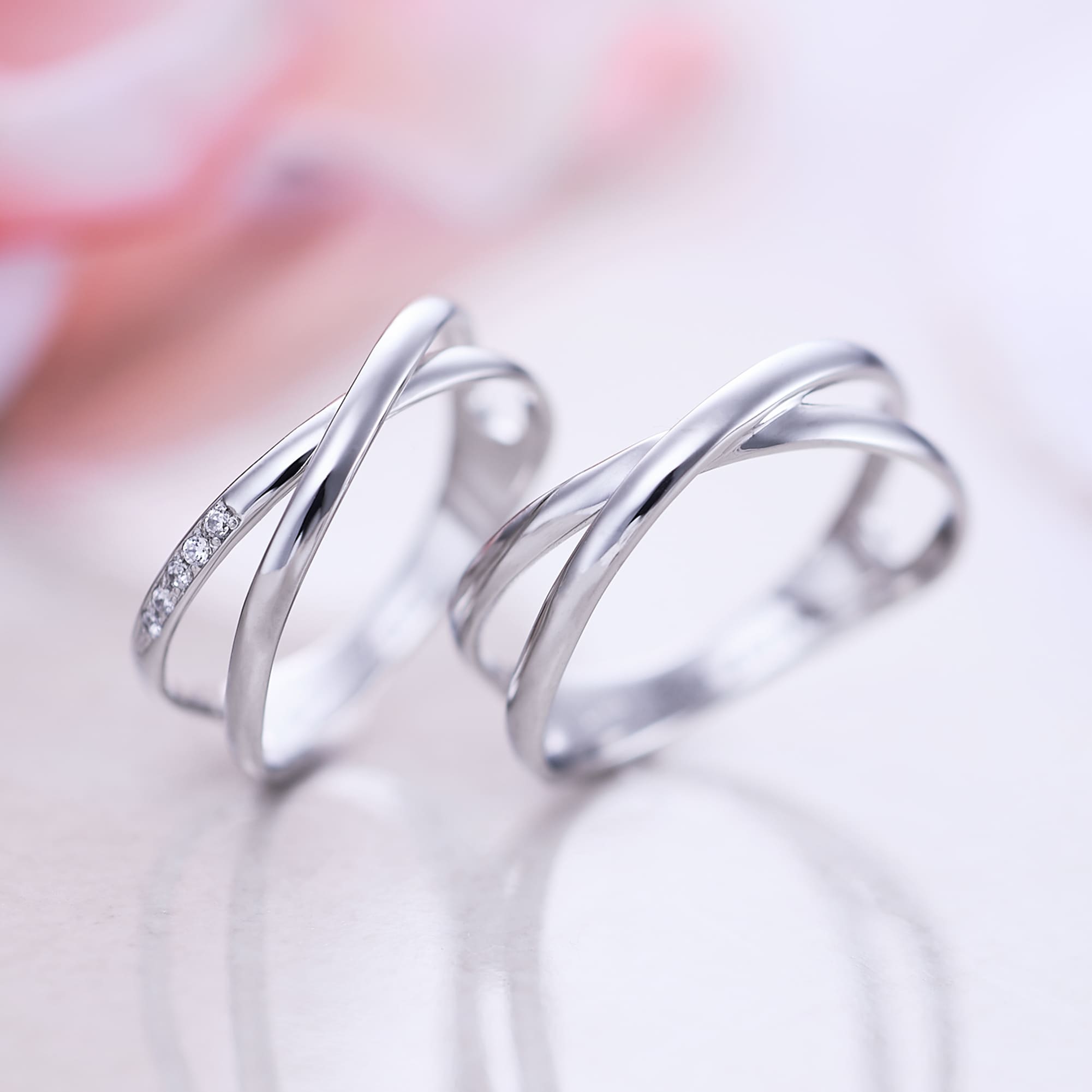 【結婚指輪】ヒロインマリッジ プラチナ×シルバー 22-4246-PT_11-4246-SV