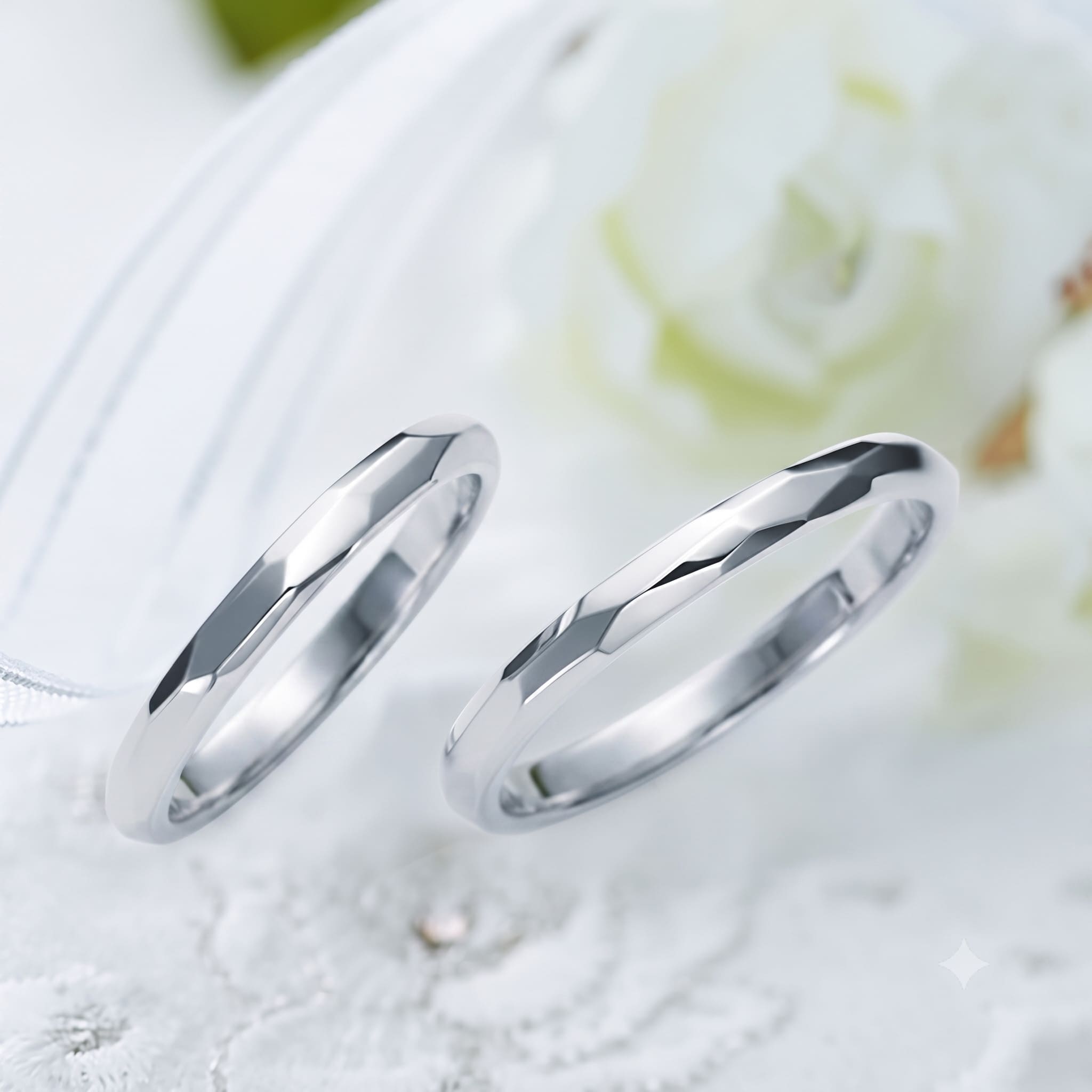 毎日に寄り添う【結婚指輪】セミオーダーメイド・ステンレス ST019R-K*　1号〜30号・偶数号対応　刻印可能