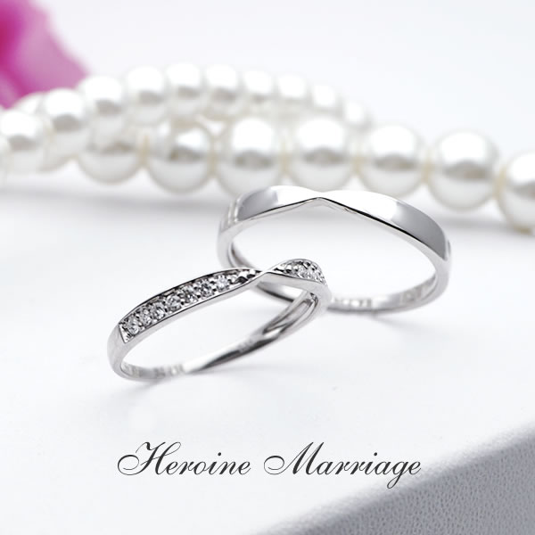 【結婚指輪】ヒロインマリッジ セミオーダーメイド 26-5799PT_27-0352ST (Lu)