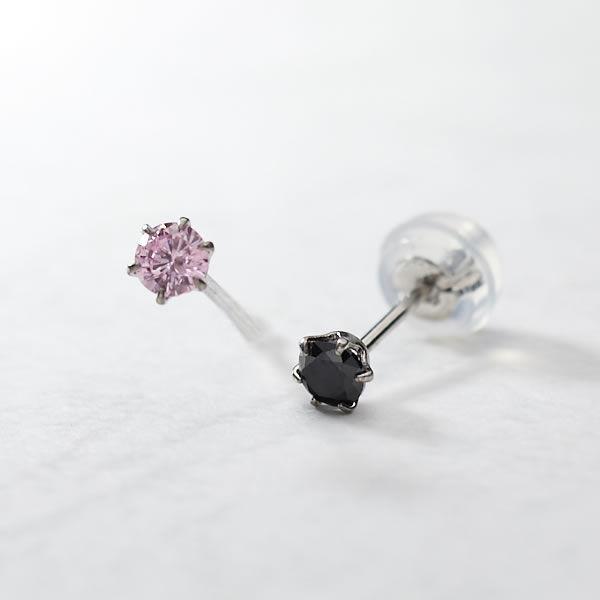 誕生石シリーズ 14種類の誕生石から選べるプラチナペアピアス 石3mm 46-7707 (片耳ペア)