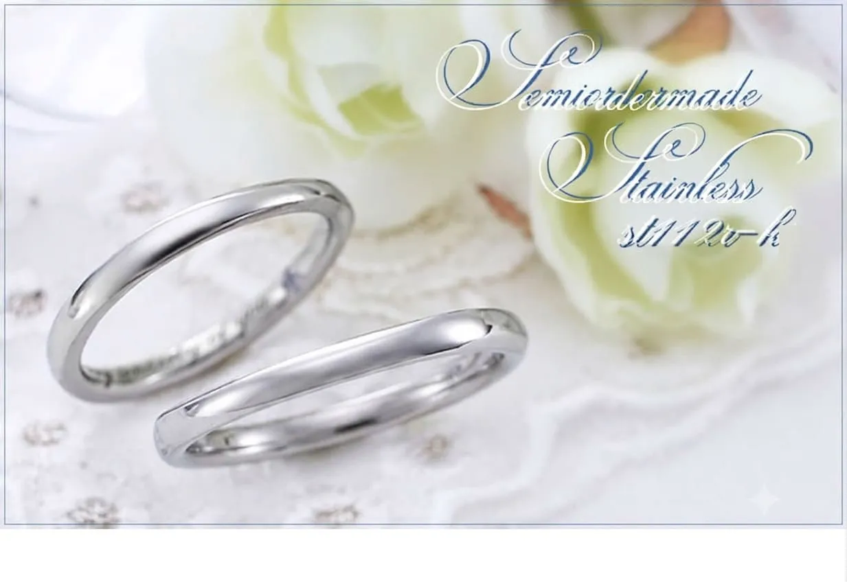 大人気のステンレス結婚指輪ST112R-K