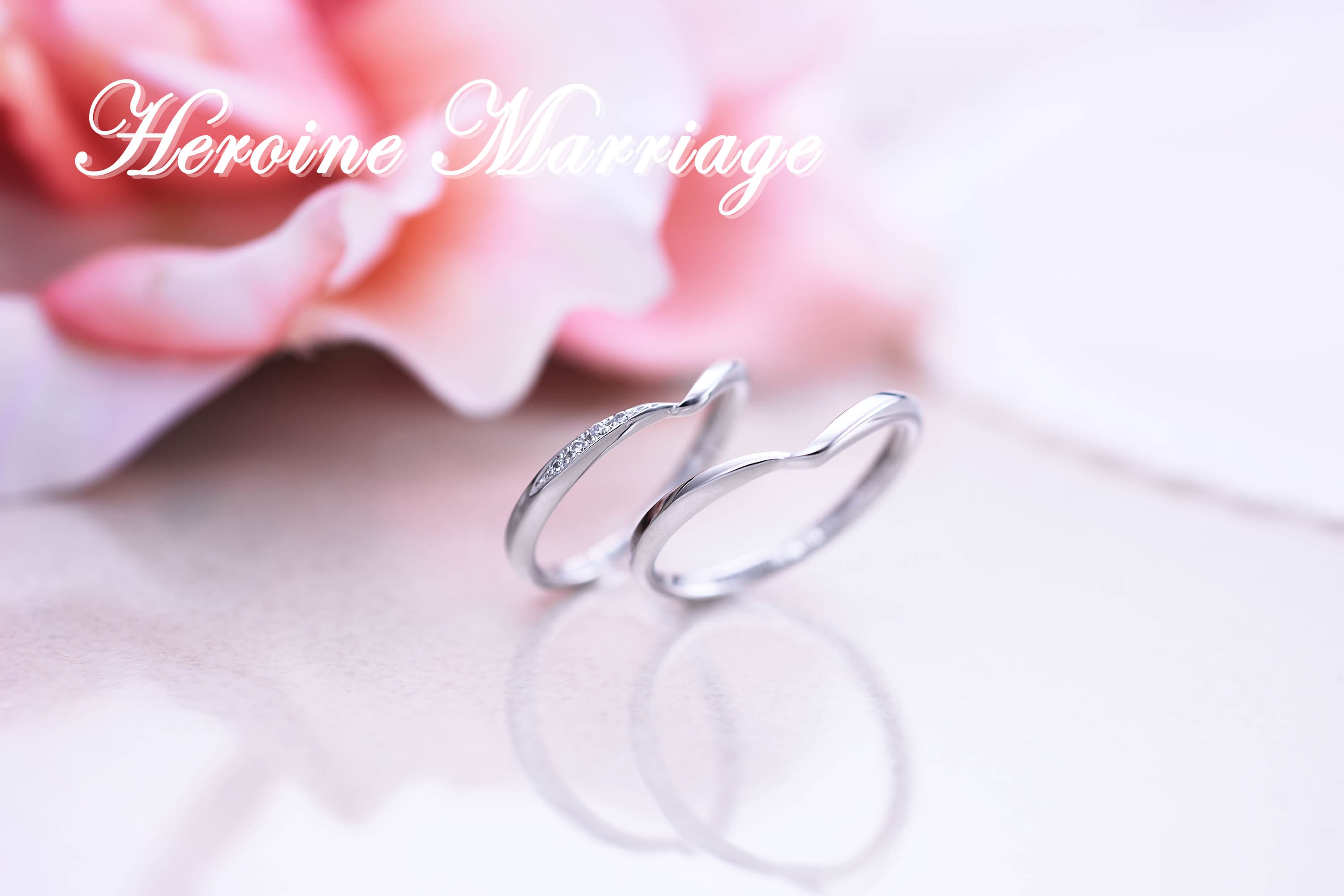 ヒロインマリッジ プラチナ×シルバー　結婚指輪  22-4234-PT_11-4234-SV