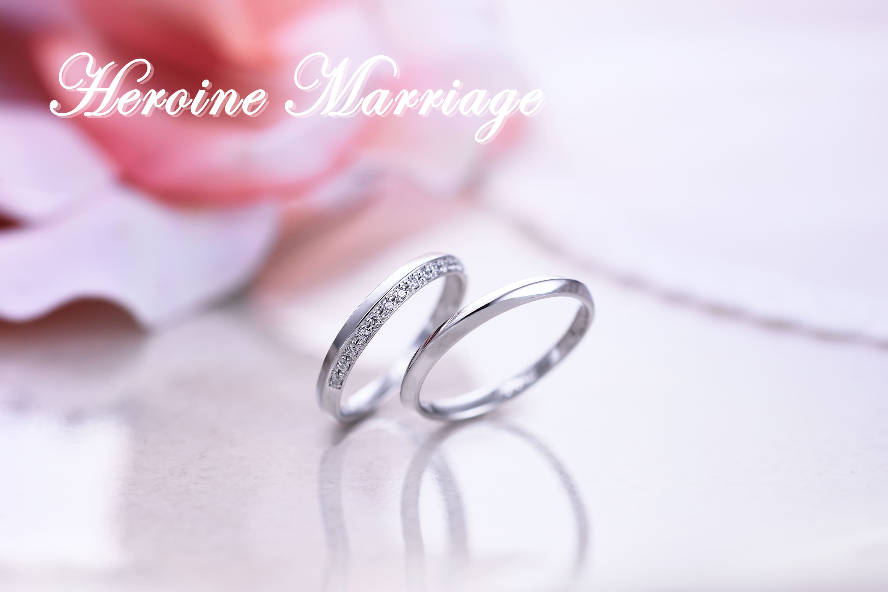 ヒロインマリッジ プラチナ×シルバー　結婚指輪  22-4241-PT_11-4241-SV