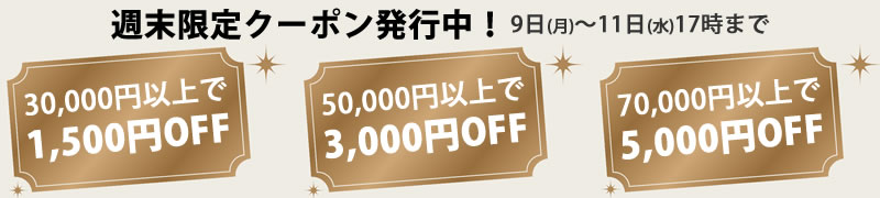 平日限定クーポン