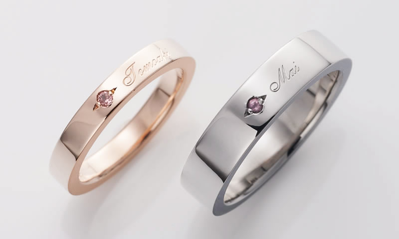 ハワイアンジュエリーを結婚指輪に