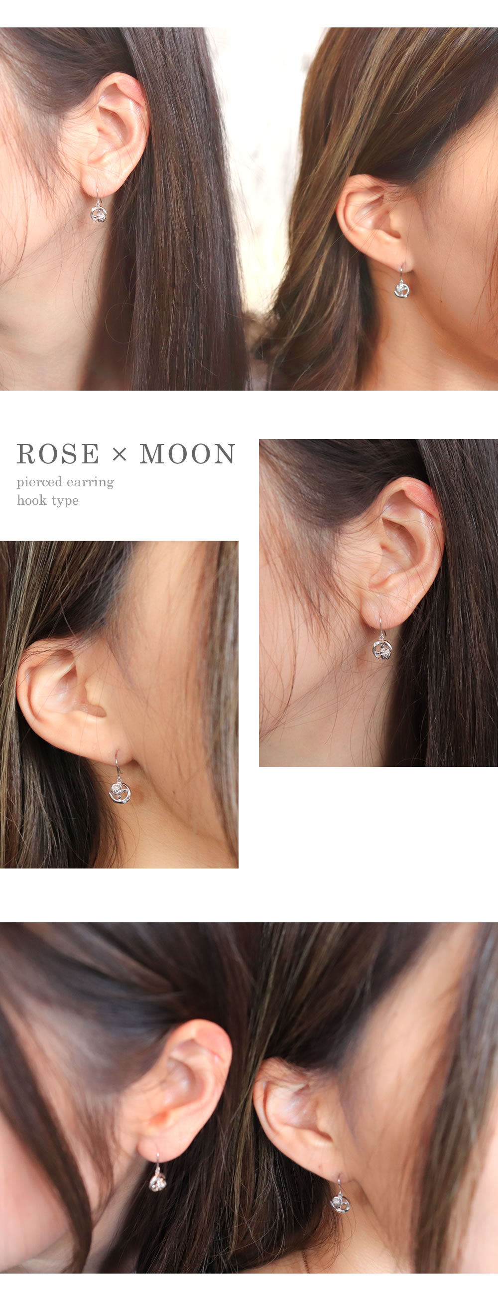 Himegoto. デスティニーローズペアピアス 48-0090