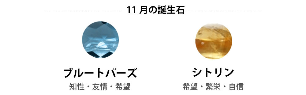 プラチナペアピアス 誕生石 11月