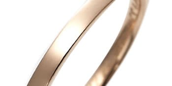 ピンクゴールド素材の結婚指輪