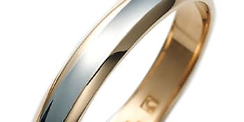 イエローゴールド素材の結婚指輪
