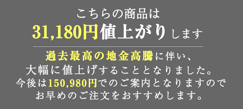 値上げ案内