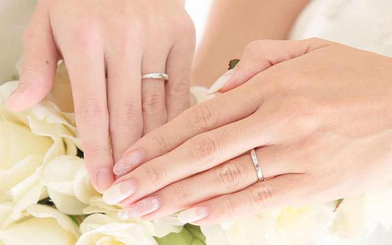 結婚指輪 S字デザイン
