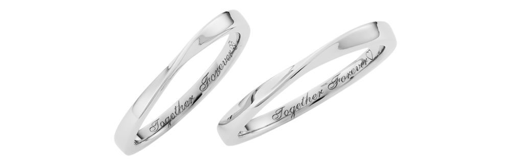 セミオーダーメイドステンレス結婚指輪のイメージ写真