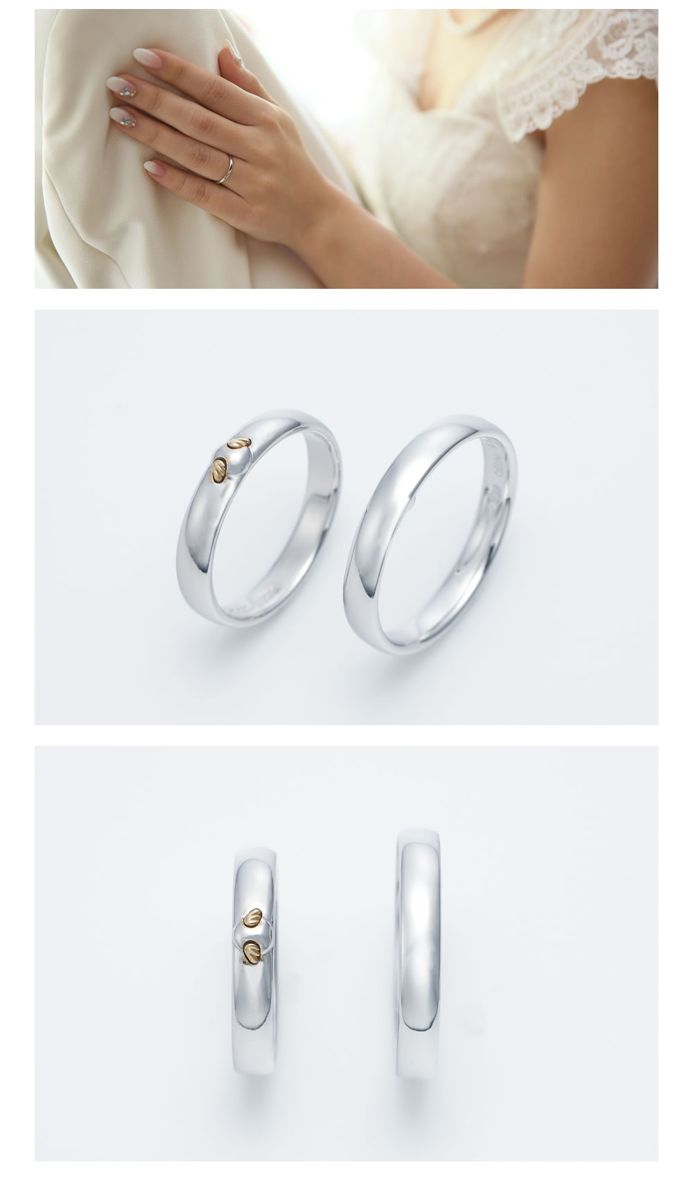 【結婚指輪】天使の卵のディテール