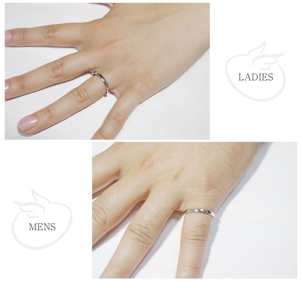 【結婚指輪】天使の卵の着用イメージ