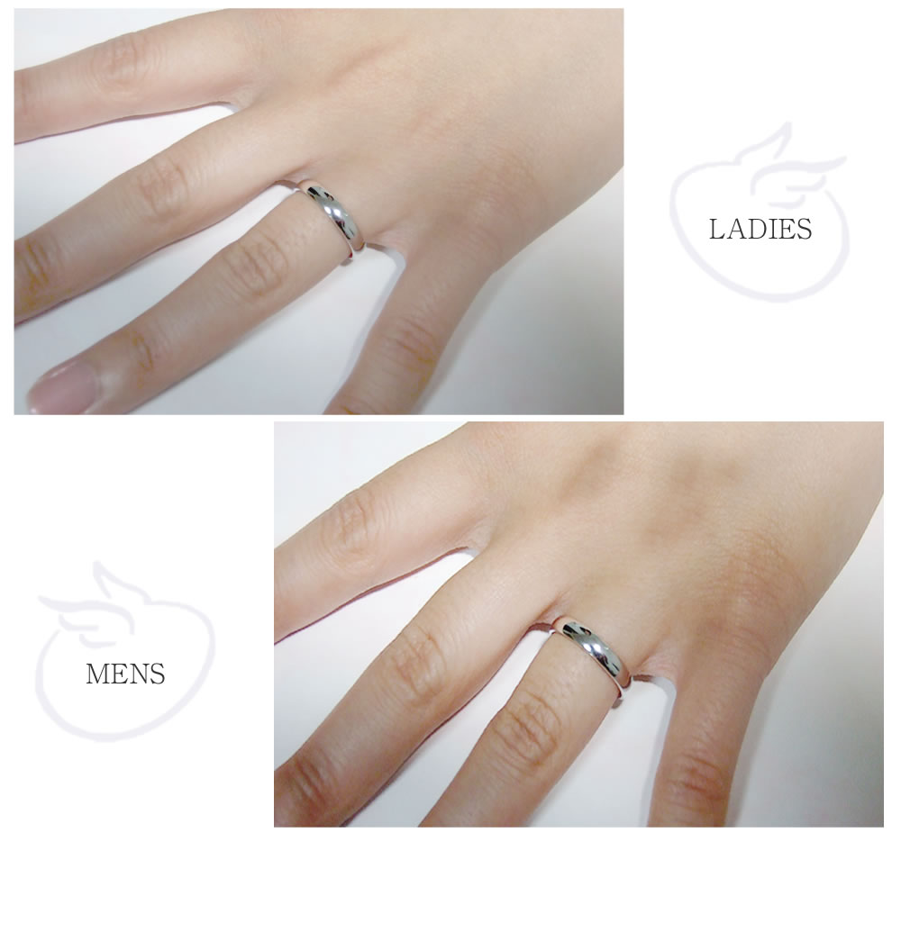 【結婚指輪】天使の卵の着用イメージ