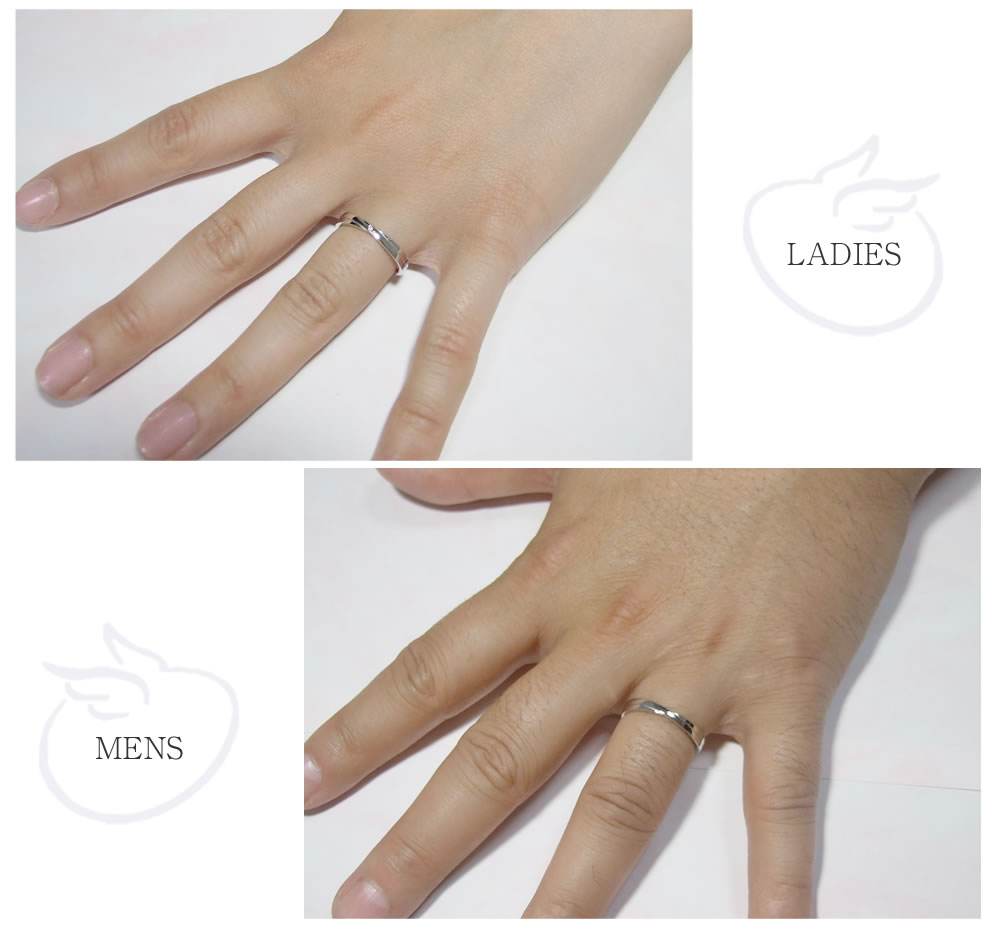 【結婚指輪】天使の卵の着用イメージ