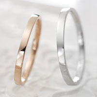 LOVERS&RING FirstLove ピンクゴールド&ホワイトゴールド ペアリングLSR0605PK-WG