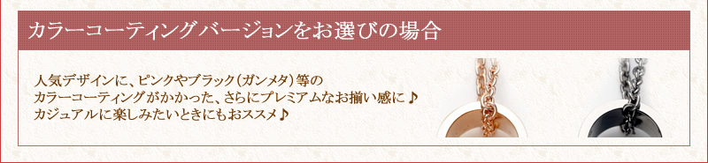 カラーコーティングバージョンをお選びの場合
