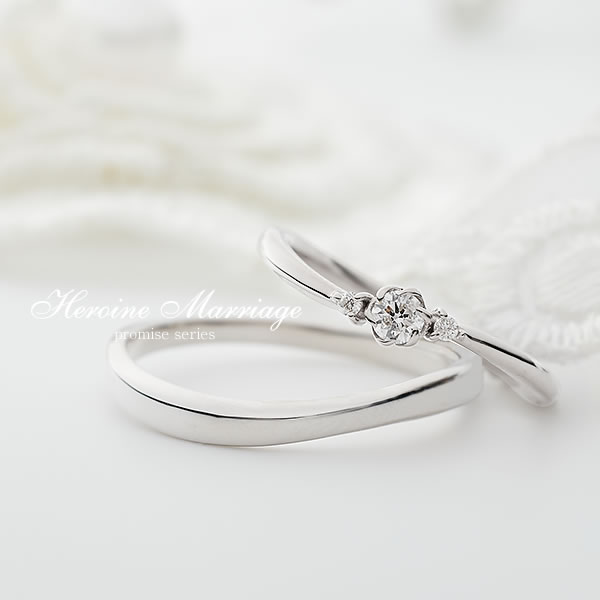 【婚約指輪+結婚指輪】ヒロインマリッジ 〜プロミスシリーズ〜 11-4140SV_ 20-0855PT