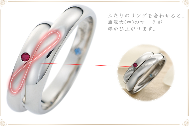 セミオーダーメイド・ペアリング・刻印・誕生石017R-KS