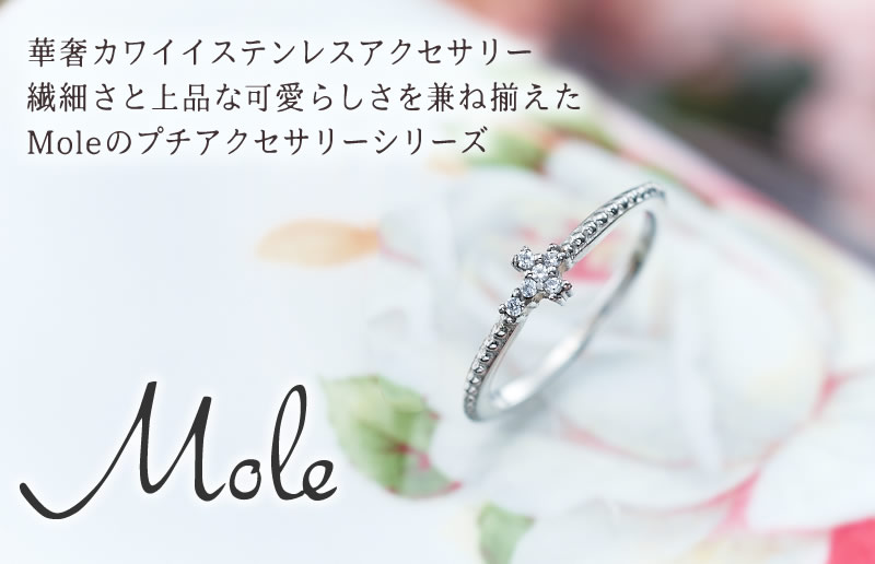 Mole(モレ)プチクロスリングGRSS313単品-シルバーカラー