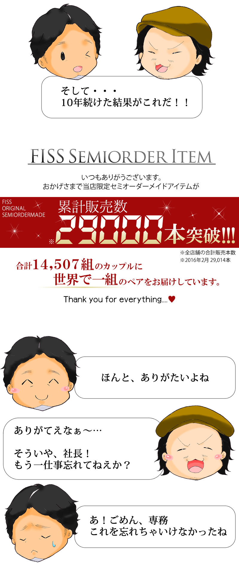 ペアアクセサリー FISSセミオーダーメイド 漫画で解説