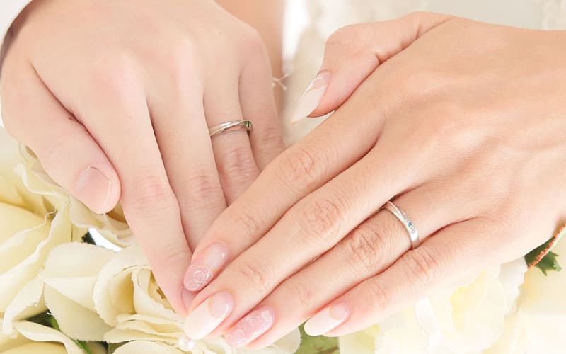 結婚指輪 ふたりでひとつのデザイン